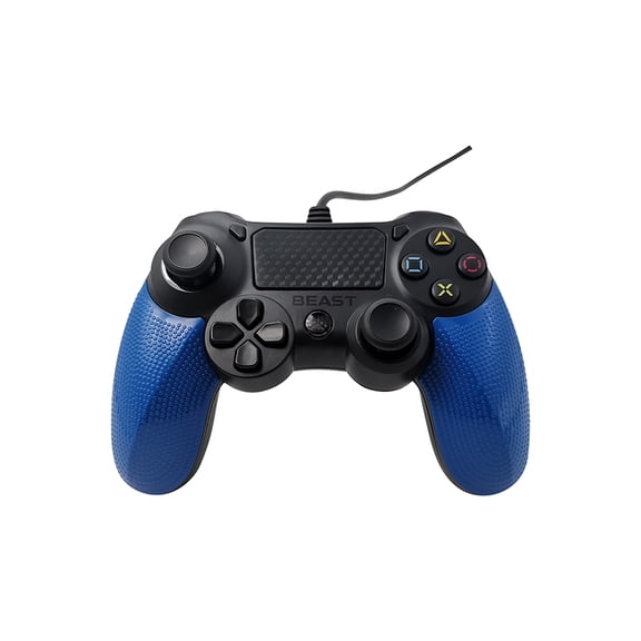 BEAST CONTROL ALAMBRICO PARA PS Beast Play Four USB Vibración Azul/Negro