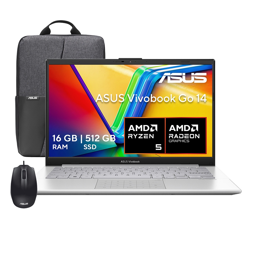 Laptop Asus Vivobook E1404FA-EB1676W R5 16GB 512GB Plata