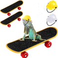 thumbnail image 1 of Juguetes de piscina, juguetes para bebés, juguetes para niños pequeños, superventas, casco para mascotas, patineta, juego de 3, sombrero de ingeniería para mascotas, casco, hámster, lagarto, juguete,, 1 of 6