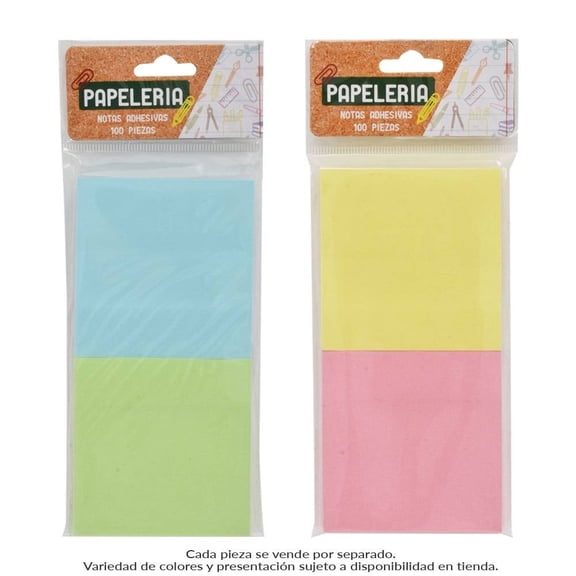 Notas Adhesivas Prichos Varios Colores con 2 pzas c/u