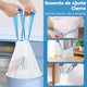 thumbnail image 3 of 120 Piezas Bolsas De Basura Con Cordón Engrosadas, Forro De Basura Resistente a Fugas, 45 x 50cm, 15 Litros, Blancas Impermeables Adecuadas Para Cocina, Dormitorio, Baño y Oficina, 3 of 6
