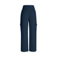 thumbnail image 2 of TaTaai Women's Loose Fit Lounge Trousers Wide Leg Design with Elastic Waist and Two Side Pockets Solid Color Casual Pants for Comfortable Daily Wear Gift, 2 of 9