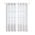 thumbnail image 2 of Cortinas semitransparentes para dormitorio y sala de estar | Cortinas con ojales | Panel de poliéster que filtra la luz | 99 x 198 cm | Cortinas blancas transparentes, 2 of 5
