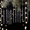 thumbnail image 4 of Lekihaqq Transparent Crushed Ice Pendants Acrylic Icicles Christmas Decorations Hanging Ornaments Tree Decor Winter Holiday Party Supplies, 4 of 4