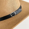 thumbnail image 4 of Xiao Hua Sombrero de paja de ala ancha para hombre, para playa, verano, plegable, con borde suave, 1 unidad (caqui), 4 of 5