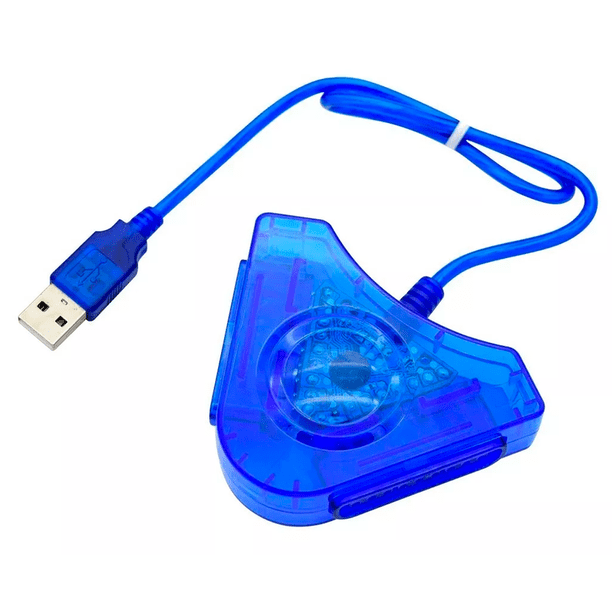 Convertidor Adaptador Compatible 2 Control Ps2/ps1 a USB PC Virtual Zone