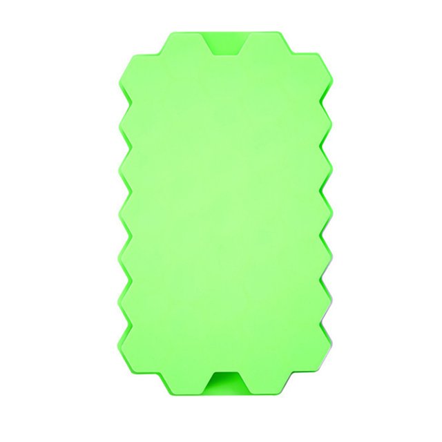 Billuyoard Molde de cubo de hielo de silicona grande 2 en 1 portátil Dropshipping con tapa, herramientas para hacer cubos que ahorran espacio para Herramientas y accesorios para hornear Verde
