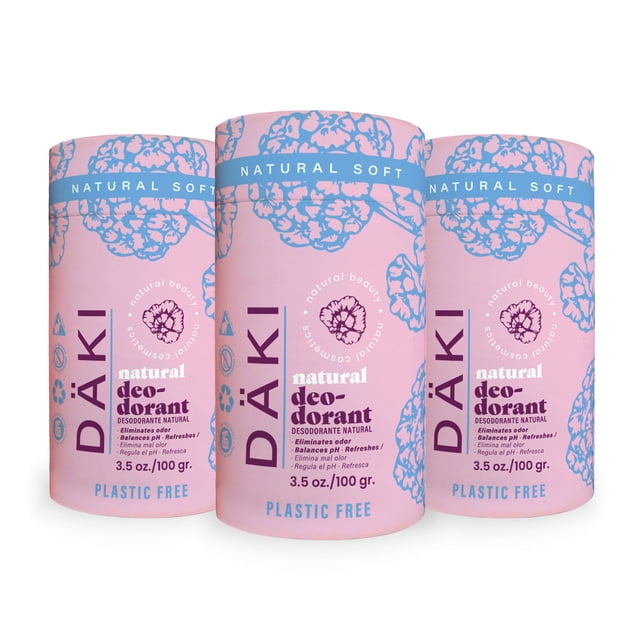 Desodorante Däki natural 3 pack Barra Natural Soft 100 g