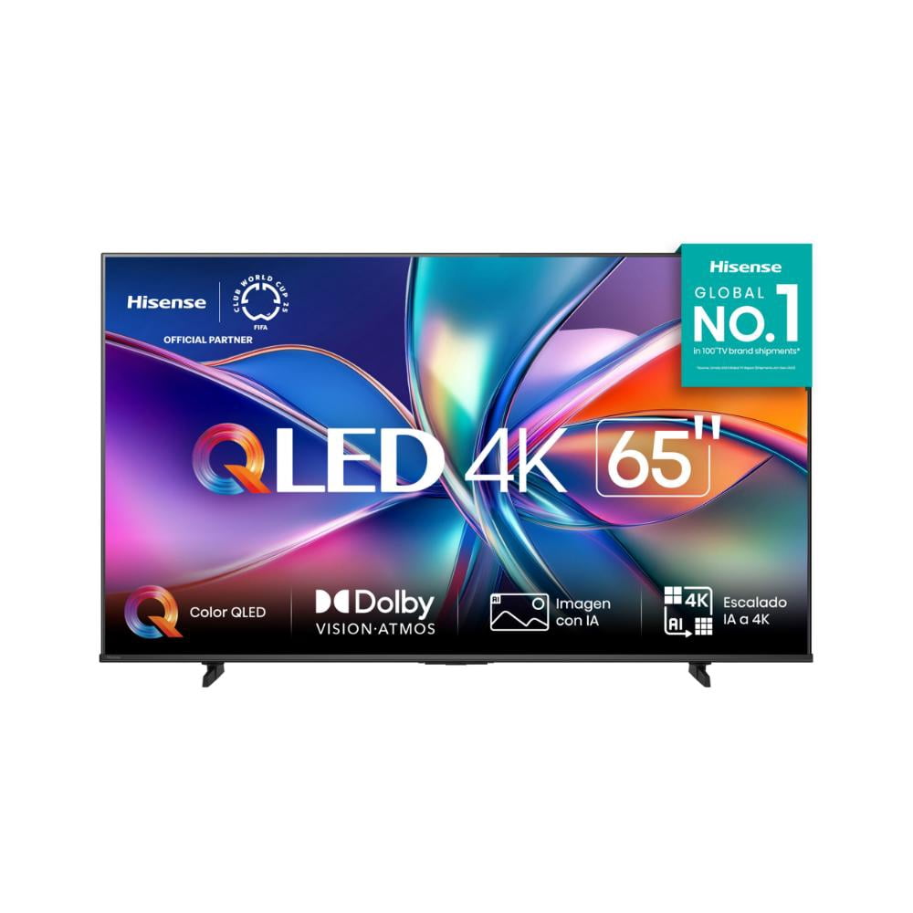 Tv 65 Pulgadas Smart TV 4K UHD 65QD6QV Hisense QLED sistema operativo VIDAA
