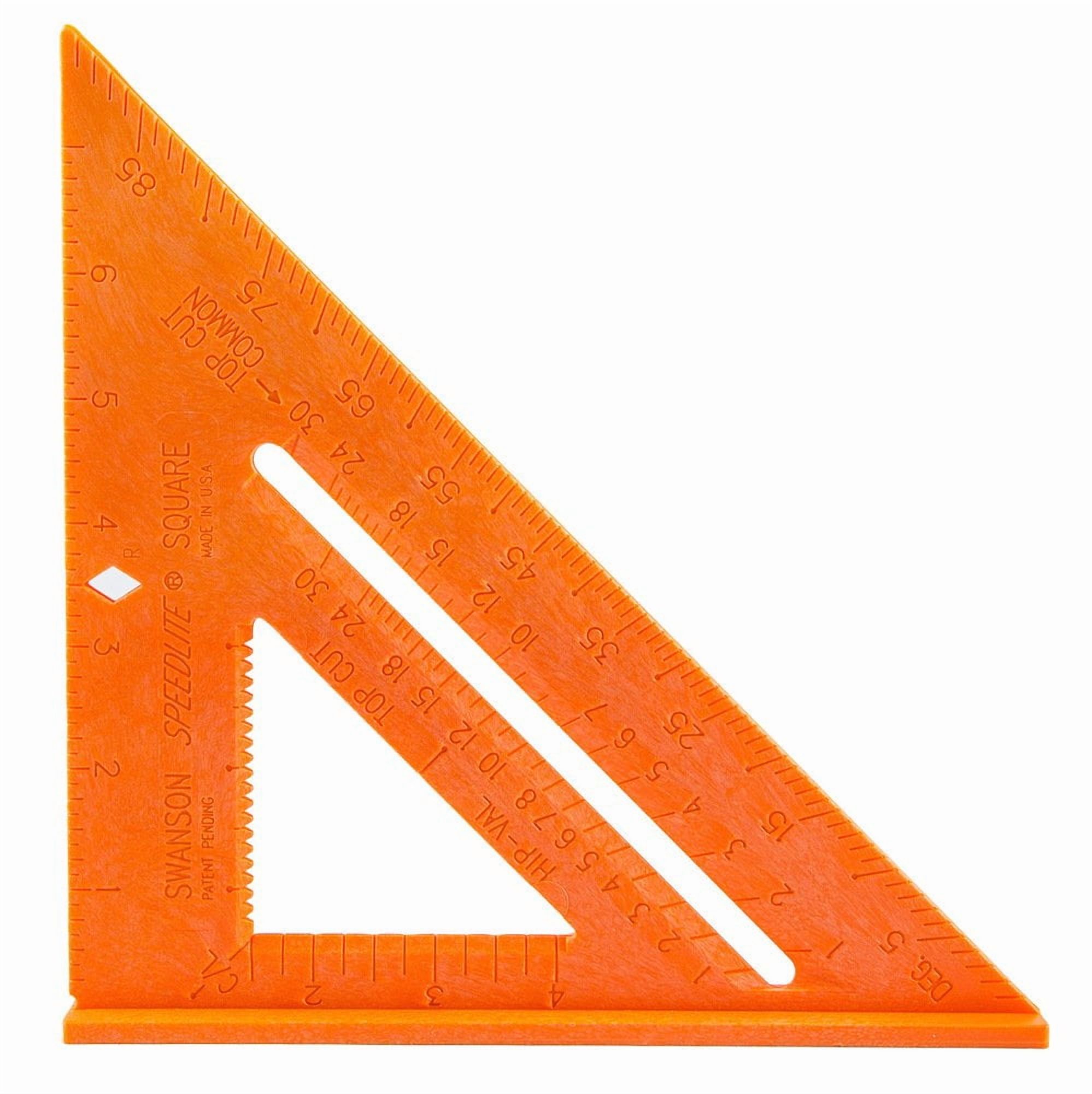 20cm Rulur Ruler Swanson Tool Co T0118, 20 cm, 8 pulgadas, compuesto naranja ...