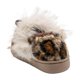 thumbnail image 4 of Pantuflas FERNANDA Niña Peluche Invierno Frio cafe 14, 4 of 7