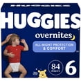 thumbnail image 1 of Pañales para bebés Huggies Overnites, talla 6 (16 a 28 kg), 84 unidades, 2 unidades, 1 of 9