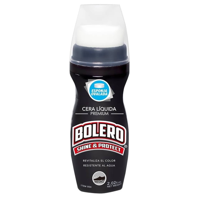 Cera líquida Bolero shine & protect color negro 60 ml