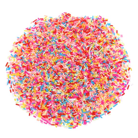 Uxcell Sprinkles Falsos 6 Set Gránulos de Estilo Largo Rebanadas de Arcilla Polimérica para Arte de Uñas Manualidades de Bricolaje Multicolor