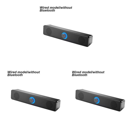 Sidaley Altavoz compatible con Bluetooth Barra de bocina doble Estéreo Subwoofer Altavoz Barra de sonido de audio en el hogar Teatro TV PC de alto Type1 NO1