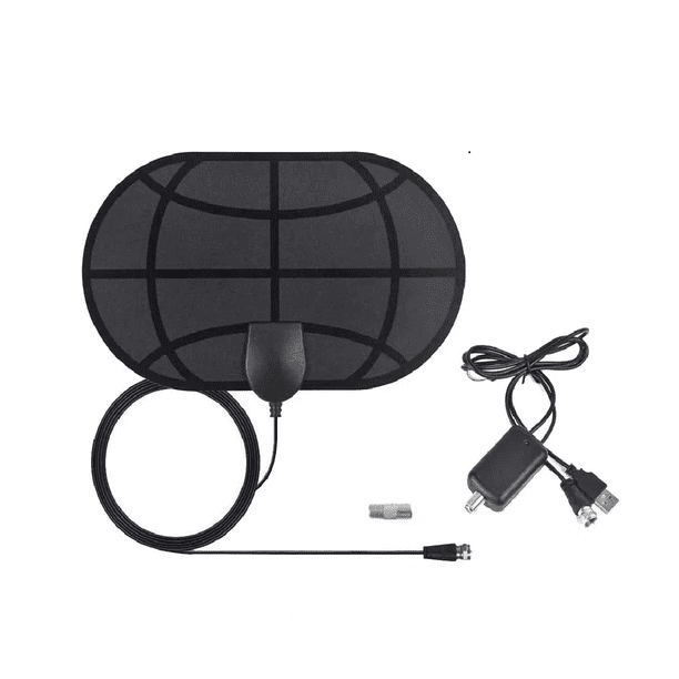 Antena De Tv Hd 4k 1080p Para Interiores Portatil Negro