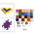thumbnail image 3 of Kit de manualidades con 2400 cuentas Hama Fuse Beads, diseño de pixel art, 24 colores 3D Estilo 1, 3 of 9