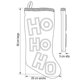 thumbnail image 4 of Set de 3 Botas Navideñas Ho Ho Roar 20 cm Decoración Ideen, 4 of 5