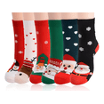 thumbnail image 1 of Calcetas Navideñas Largas Niños  Algodón 12 Pares Calcetas Navideñas, 1 of 7
