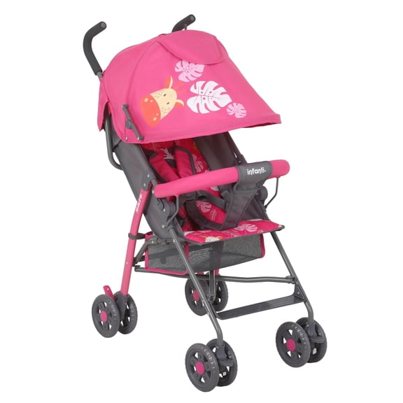 Carriola De Bastón Infanti Skit Safari ligera rosa