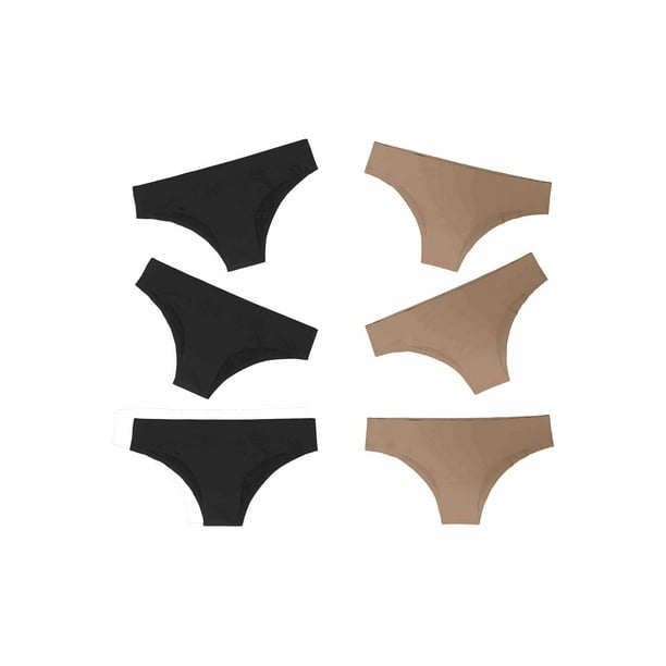 Paquete 6 Pantaletas Invisibles Sin Costuras Corte Láser Pack Incluye 6 Diferentes Colores Tatys Fashion 72521