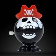 thumbnail image 2 of FELTECHELECTR Juguete de cuerda con forma de calavera pirata para Halloween (negro), 2 of 6