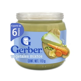 Papilla Gerber etapa 2 vegetales mixtos 113 g