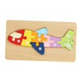 thumbnail image 3 of Rompecabezas de madera para niños, juguete de viaje para el desarrollo del aprendizaje temprano de jardín de infantes para niños de 1 a 3 años. Avión, 3 of 9
