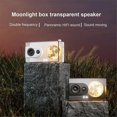 thumbnail image 5 of M6 Moonlight Music Box Altavoz Bluetooth Soporte para Tarjeta TF Reproducción Conexión AUX A Computadora Reloj Caja de Sonido Transparente A, 5 of 5