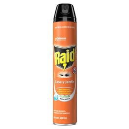 Insecticida en Aerosol Raid Casa y Jardín Mata Insectos Voladores y Rastreros 400mL