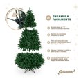 thumbnail image 2 of Árbol de Navidad Plegable Pino Navideño Frondoso, Cedro del Himalaya Esquimal (Verde, 2.20 m), 2 of 6