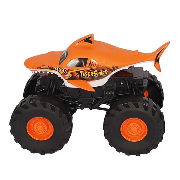 Vehículo Adventure Force Monster Truck Tiburón Anaranjado