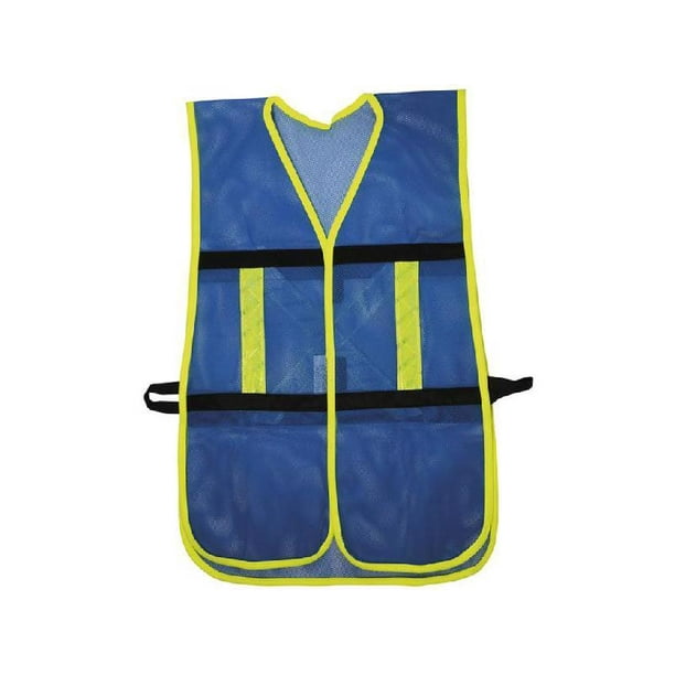 Chaleco de Seguridad Malla Ajustable Gancho Azul SURTEK 137493