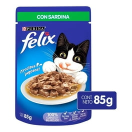 Alimento para Gato Purina Felix ¡Trocitos Jugosos! Sardina 85 g