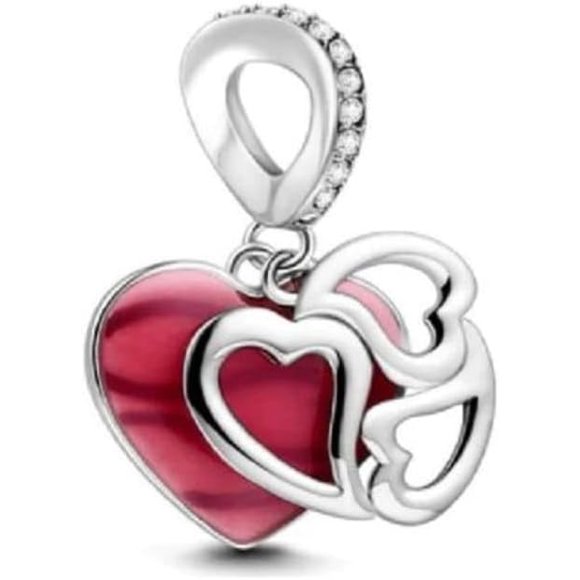 TRIPLE CORAZON ROSA