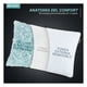 thumbnail image 4 of Almohada Memory Foam, Cool Bamboo, Funda Fría Hipoalergénica, Ajustable Esquimal (Blanco, King Size), 4 of 7