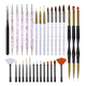thumbnail image 1 of Kit De Pinceles Para Uñas Acrilico Manicura y Decoración 31 Pz, 1 of 3