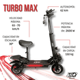 thumbnail image 3 of Scooter Eléctrico TIO TIO TURBO MAX 2800w Adulto, 3 of 10