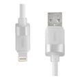 thumbnail image 1 of Cable USB a Lightning Onn 1.2m, Silicón 3A Blanco, 1 of 4
