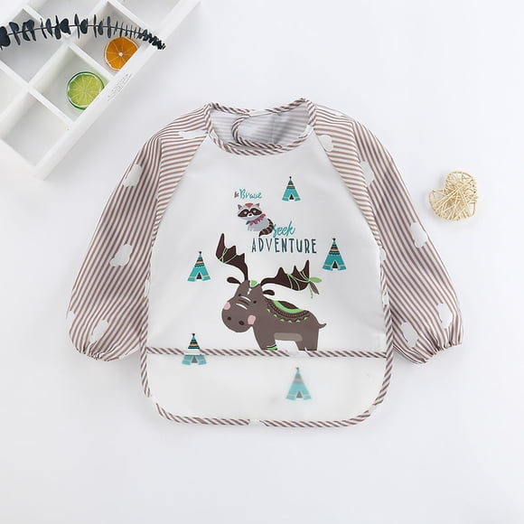 Camisa de pintura impermeable para niños, babero de alimentación para bebés, delantal de pintura impermeable para niños, bata de arte para niños, tecnología innovadora