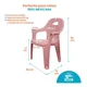 thumbnail image 2 of Silla infantil para jardin exterior o interior para niños de plástico tipo rattan, 2 of 5