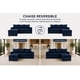 thumbnail image 2 of Sala Esquinera Modular El Bazar Store Vancouver Azul Marino 175x130 cm Sofa Lado derecho ó izquierdo Económica, Tela Lino, 2 of 7