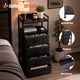 thumbnail image 5 of Buro para Recámara con Estación De Carga Mesa De Noche para RecámaraMesita De Noche Retro Muebles para Recamara Mesa Auxiliar Buro para Dormitorio y Sálon (Negro), 5 of 7