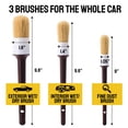 thumbnail image 3 of Set de brochas para detailing de auto Detail Dudes de 3 piezas con cerdas de pelo de jabalí, 3 of 9