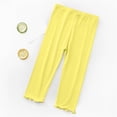 thumbnail image 1 of Leggings lisos de colores pastel para niñas pequeñas, pantalones ajustados suaves y elásticos para uso diario y juegos al aire libre, multicolor, 1 paquete, 2T-8T, 1 of 5