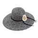 thumbnail image 1 of Sombrero de Playa de Ala Ancha para Mujer Margarita 42 cm negro Unitalla, 1 of 5