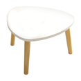 thumbnail image 2 of Mesa triangular curva de madera para sala de estar, mesa de centro triangular curva, mesa de té para balcón, mesa de piso para dormitorio, mesa de alféizar concisa, muebles Anthropologie, decoración d, 2 of 6