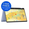 thumbnail image 1 of Laptop Chromebook HP x360 FHD Táctil de 14 Pulgadas con Procesador Intel N100, 4 GB de RAM, 64 GB de Memoria eMMC, Color Azul Cielo, 1 of 14