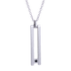 thumbnail image 3 of Collar Hombre LUCKMAN Acero Inoxidable con Zircona Cúbica Modelo Roy Plateado UNITALLA, 3 of 6