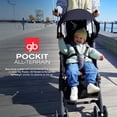 thumbnail image 2 of GB Pockit+ Cochecito de viaje todoterreno, ultracompacto y ligero con dosel y asiento reclinable en azul noche, 10,6 libras, 2 of 5